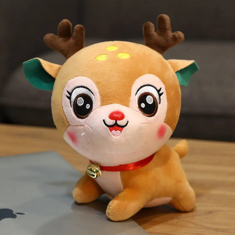 Christmas Plush Stuffed Toy - Santa Claus and Reindeer
