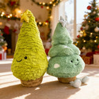 Christmas Tree Plush Toy - Tiered Cone Shape with Star Topper