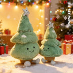 Christmas Tree Plush Toy - Tiered Cone Shape with Star Topper