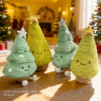 Christmas Tree Plush Toy - Tiered Cone Shape with Star Topper
