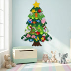 Christmas Tree Wall Decoration with Detachable Ornaments