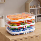 Clear Toy Storage Pouches - Transparent Body with White Zipper Trim