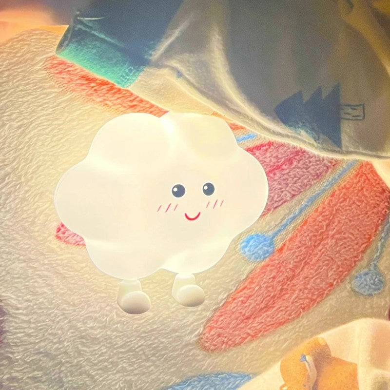 Cloud-Shaped LED Wall Lamp with Smiley Face