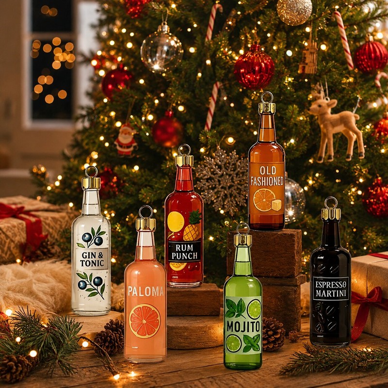 Cocktail Advent Calendar 2026 - 24 Hanging Ornaments