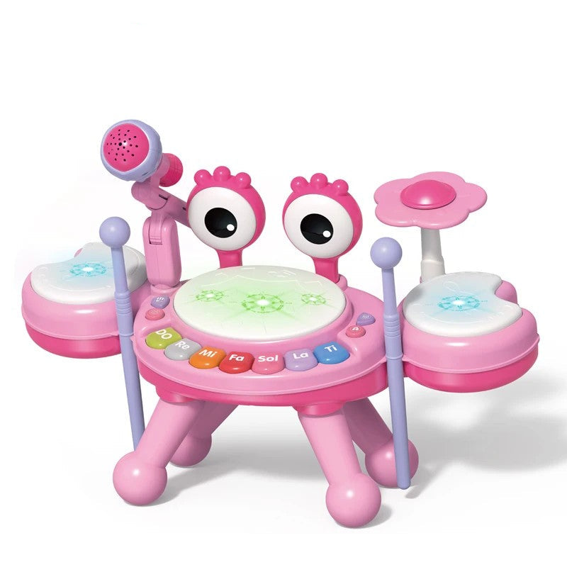 Crab Jazz Drum Toy Set - Pink