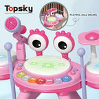 Crab Jazz Drum Toy Set - Pink