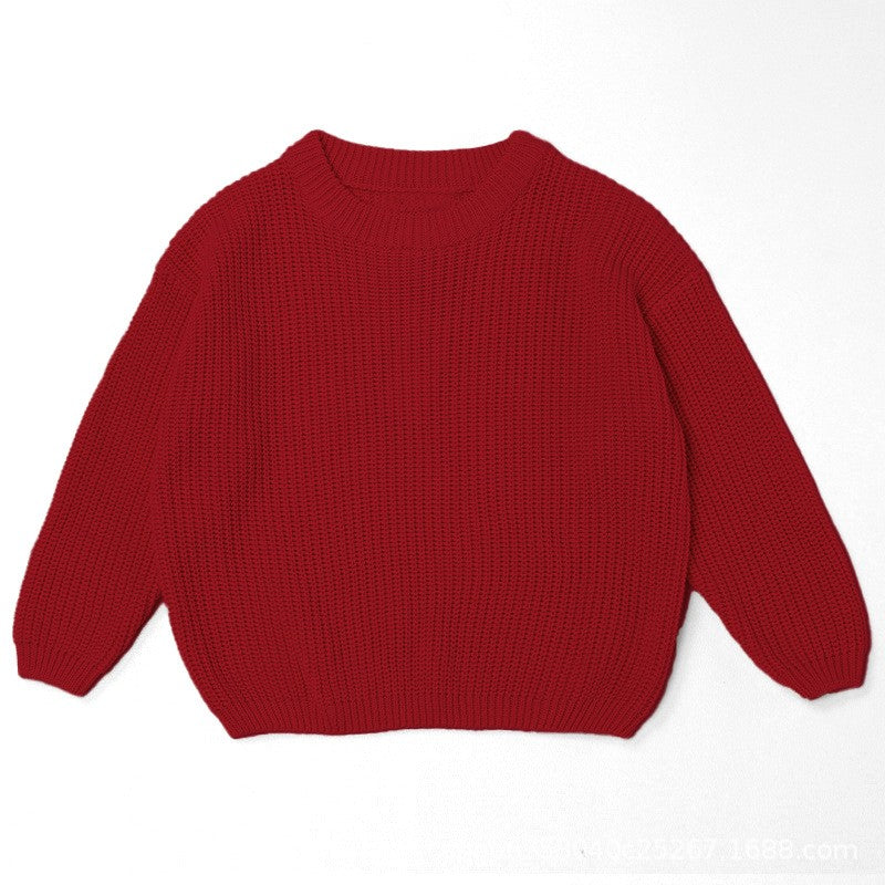 Custom Embroidered Baby Sweater - Ribbed Knit Long Sleeve