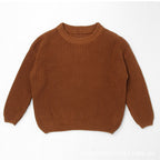 Custom Embroidered Name Knit Sweater for Babies and Toddlers - Ribbed Collar and Cuffs