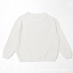 Custom Embroidered Name Knit Sweater for Babies and Toddlers - Ribbed Collar and Cuffs