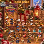 Dachshund Advent Calendar - 24 Miniature Figurines in Character Costumes