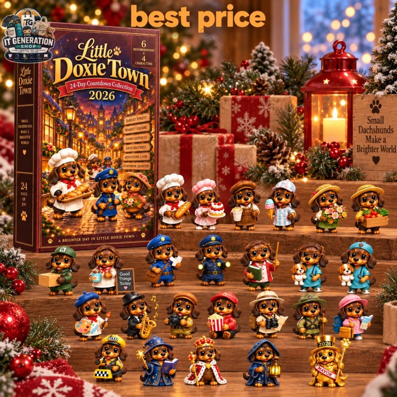 Dachshund Advent Calendar - 24 Miniature Figurines in Character Costumes