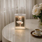Decorative Tissue Box with Built-In Ambient Light - Fashion-Inspired Art Insert