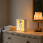 Decorative Tissue Box with Built-In Ambient Light - Fashion-Inspired Art Insert