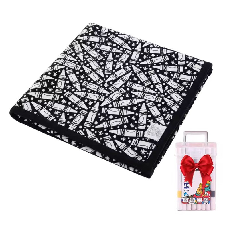 Diamond Painting - DIY Colouring Blanket with Pre-Printed Pattern