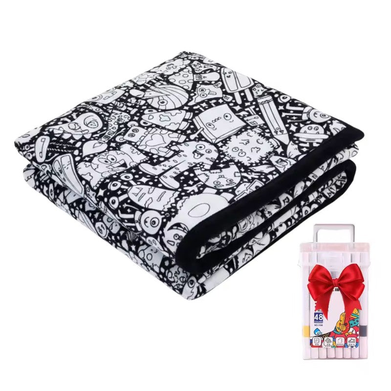 Diamond Painting - DIY Colouring Blanket with Pre-Printed Pattern