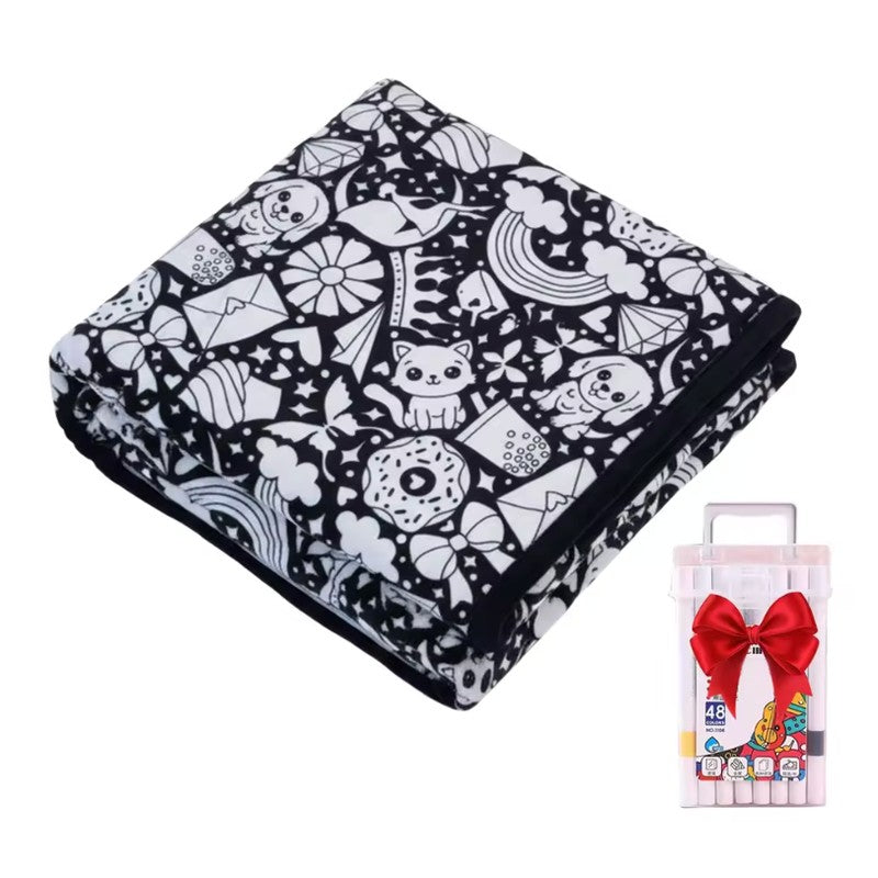 Diamond Painting - DIY Colouring Blanket with Pre-Printed Pattern