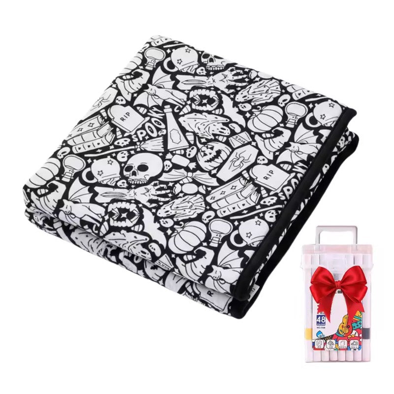 Diamond Painting - DIY Colouring Blanket with Pre-Printed Pattern