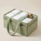 Diaper Bag Organizer - Open-Top Caddy Tote with Side Pockets