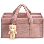 Diaper Bag Organizer - Open-Top Caddy Tote with Side Pockets