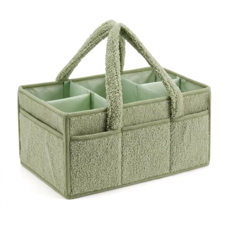 Diaper Bag Organizer - Open-Top Caddy Tote with Side Pockets