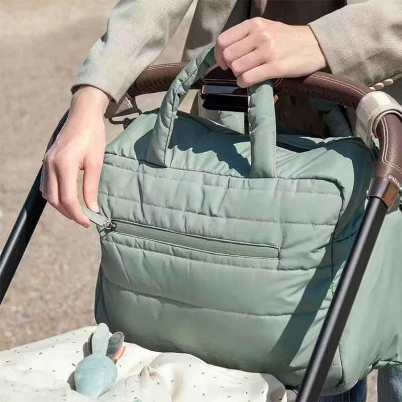 Diaper Bag - Quilted Organizer with Adjustable Strap