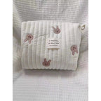 Diaper Bag with Embroidered Animal Motifs