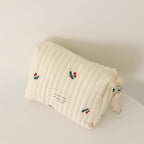 Diaper Bag with Embroidered Animal Motifs