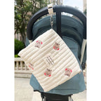 Diaper Bag with Embroidered Animal Motifs