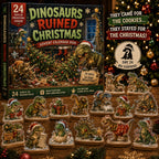 Dinosaur Christmas Advent Calendar - Wooden or Acrylic Charm Set