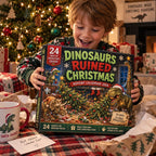 Dinosaur Christmas Advent Calendar - Wooden or Acrylic Charm Set