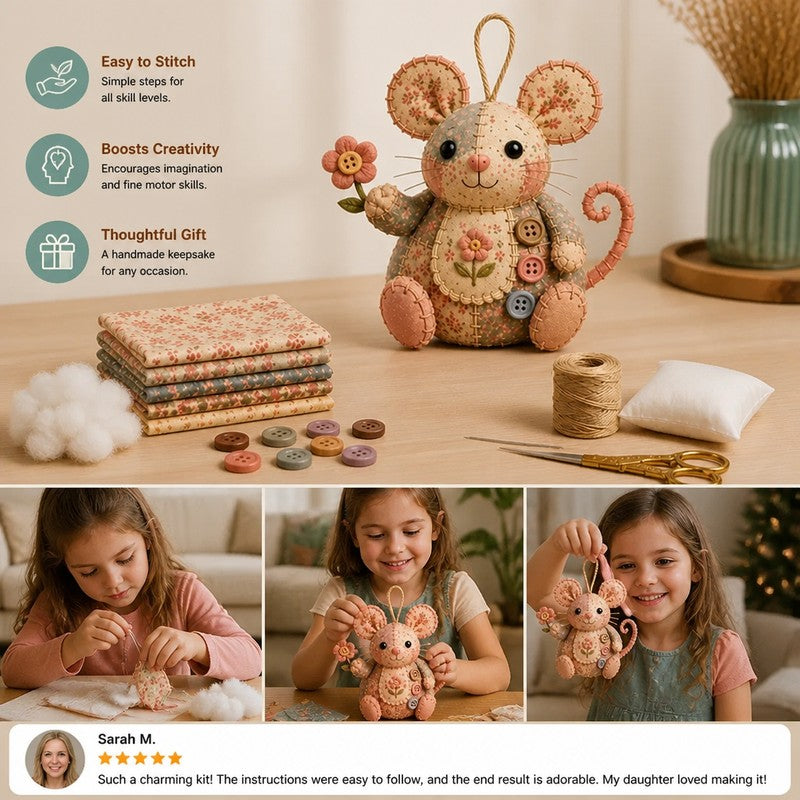 DIY Animal Sewing Kit - Fabric Ornament Craft Set