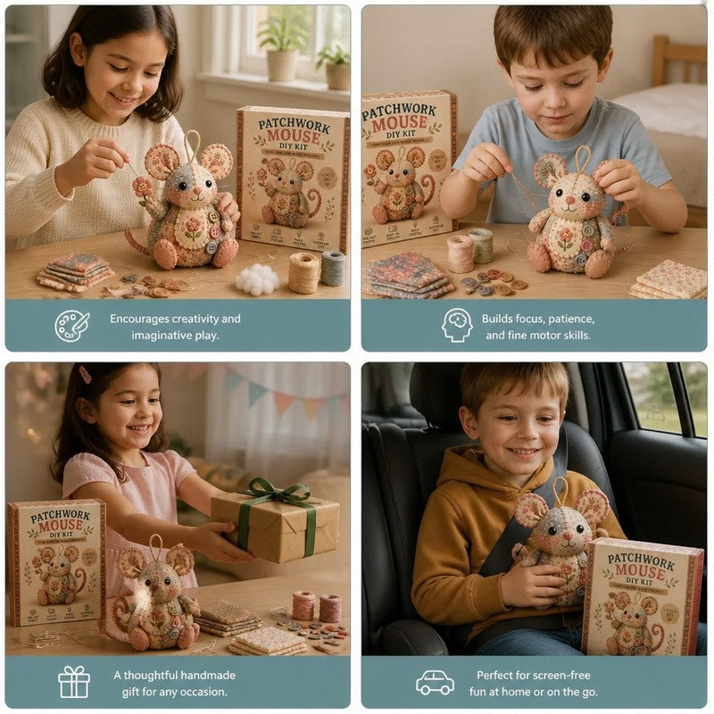 DIY Animal Sewing Kit - Fabric Ornament Craft Set