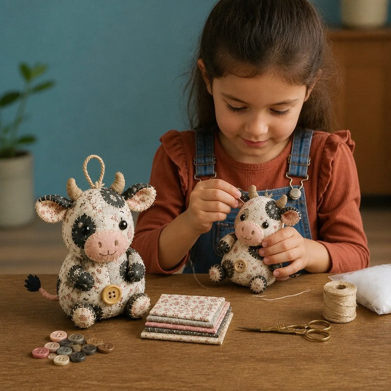 DIY Animal Sewing Kit - Fabric Ornament Craft Set