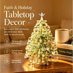 DIY Beaded Christmas Tree Kit with Battery-Powered LED Lights