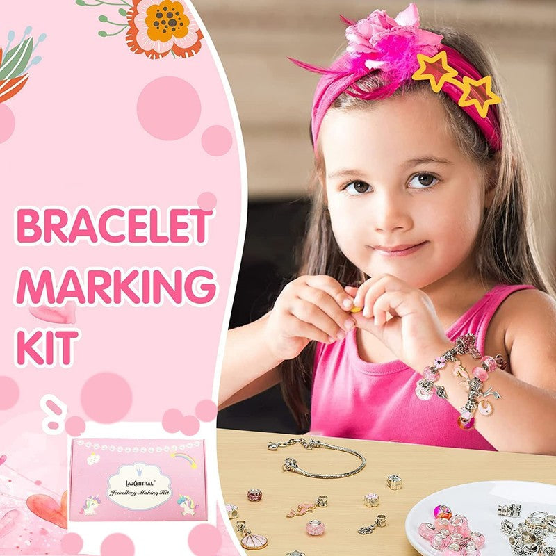 DIY Bracelet Making Kit for Children - Adjustable Beads and Charms