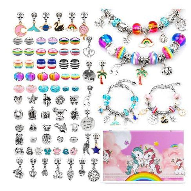 DIY Bracelet Making Kit for Children - Adjustable Beads and Charms
