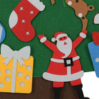 DIY Christmas Tree Wall Decoration with Removable Ornaments