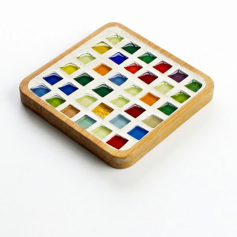 DIY Mosaic Coaster Craft Kit - Multi-Shape Multi-Colour