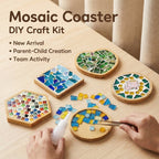 DIY Mosaic Coaster Craft Kit - Multi-Shape Multi-Colour