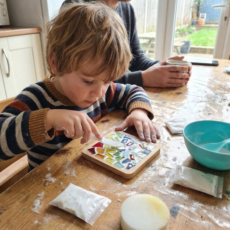 DIY Mosaic Coaster Craft Kit - Multi-Shape Multi-Colour