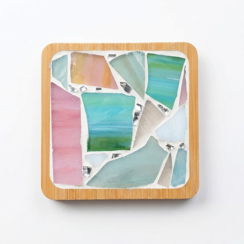 DIY Mosaic Coaster Craft Kit - Multi-Shape Multi-Colour