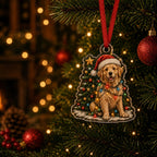 Dog-themed Christmas Advent Calendar with 24 Ornament Charms