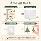 Dog-themed Christmas Advent Calendar with 24 Ornament Charms