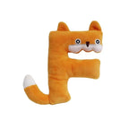Dog Toy - Plush Squeaky Alphabet Letter with Animal Characters