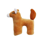 Dog Toy - Plush Squeaky Alphabet Letter with Animal Characters