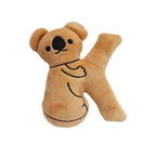 Dog Toy - Plush Squeaky Alphabet Letter with Animal Characters