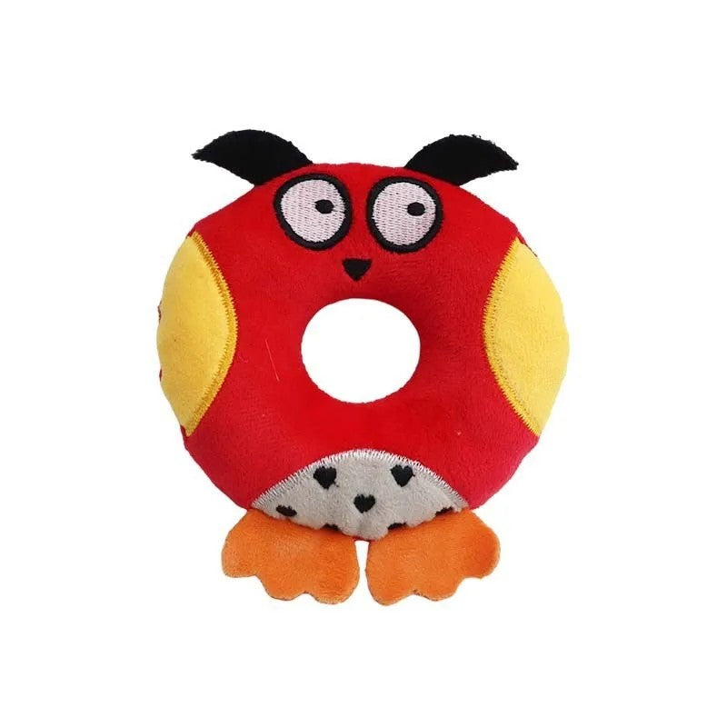 Dog Toy - Plush Squeaky Alphabet Letter with Animal Characters