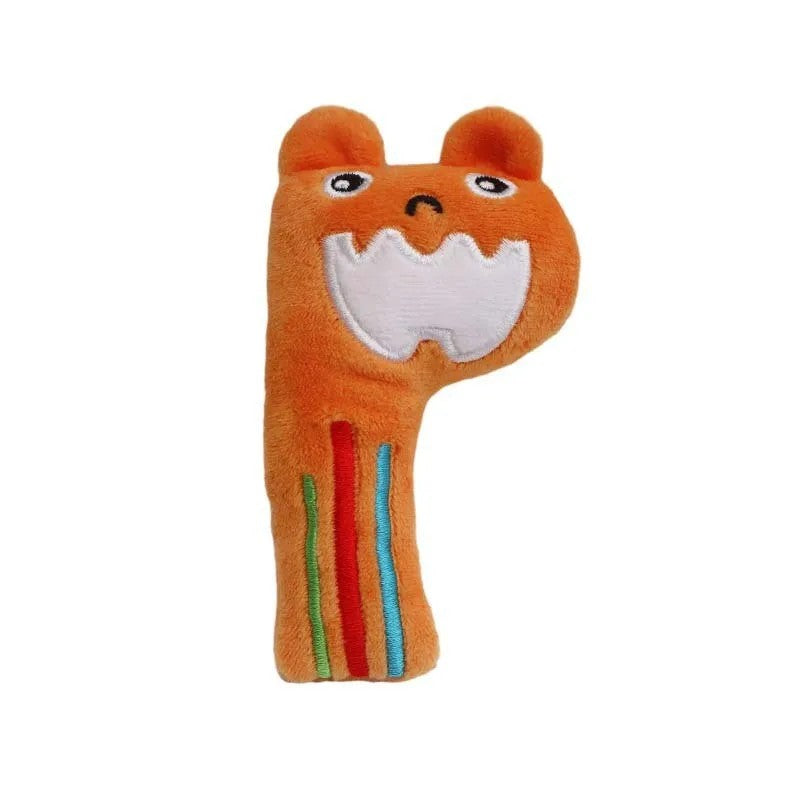Dog Toy - Plush Squeaky Alphabet Letter with Animal Characters