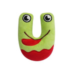 Dog Toy - Plush Squeaky Alphabet Letter with Animal Characters