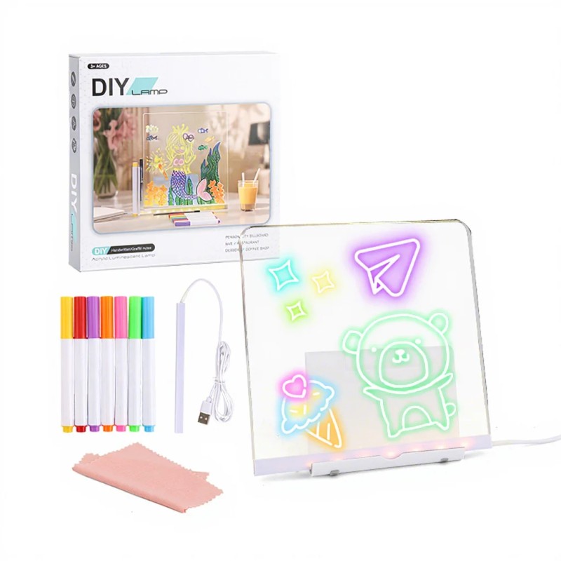 Drawing Tablet with LED Light - Transparent Acrylic Panel